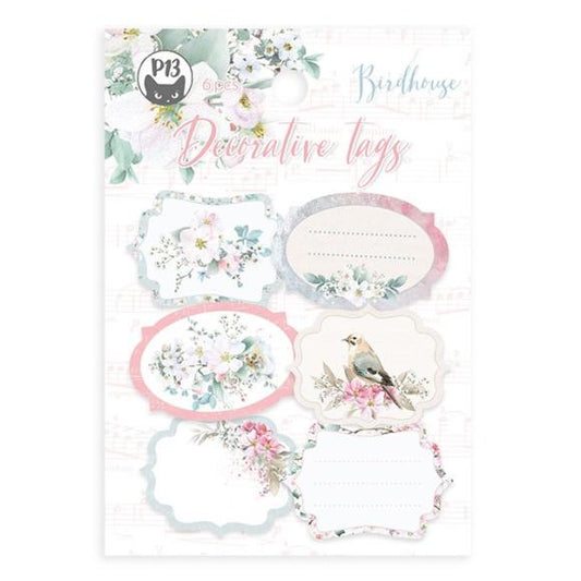 Birdhouse Double-Sided Cardstock Tags 6/Pkg