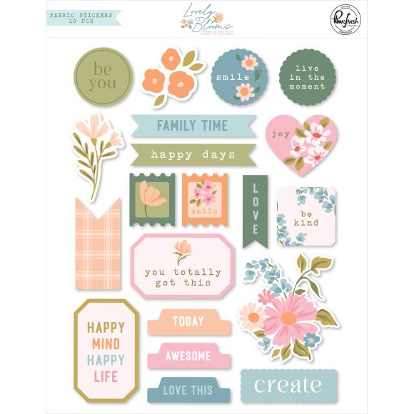 Pinkfresh Fabric Stickers