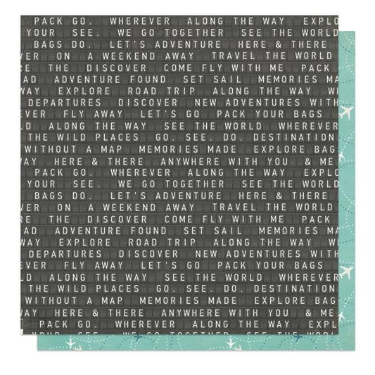 PhotoPlay Travelogue Double-Sided Cardstock 12"x12"