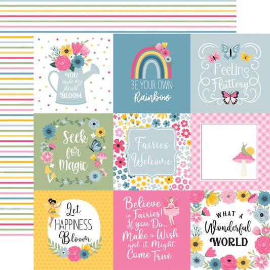 Fairy Garden Double-Sided Cardstock 12"X12"