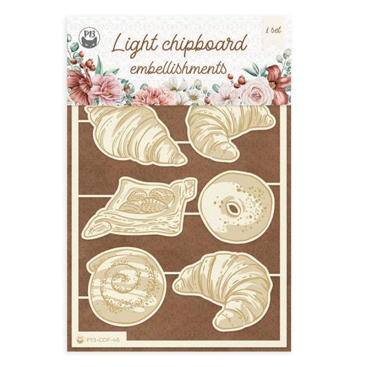 P13 Die-Cut Chipboard Embellishments 4"X6" 7/Pkg