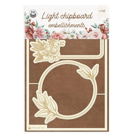 P13 Die-Cut Chipboard Embellishments 4"X6"