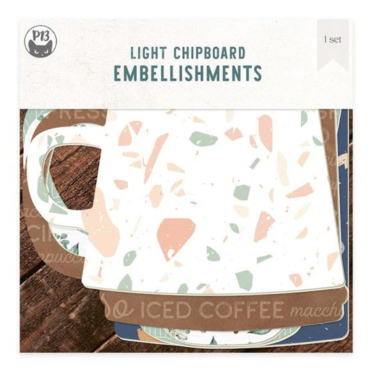 P13 Light Chipboard Album Base With Papers 6"X6"