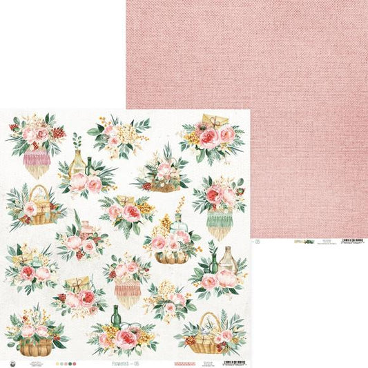 Flowerish Double-Sided Cardstock 12"X12"