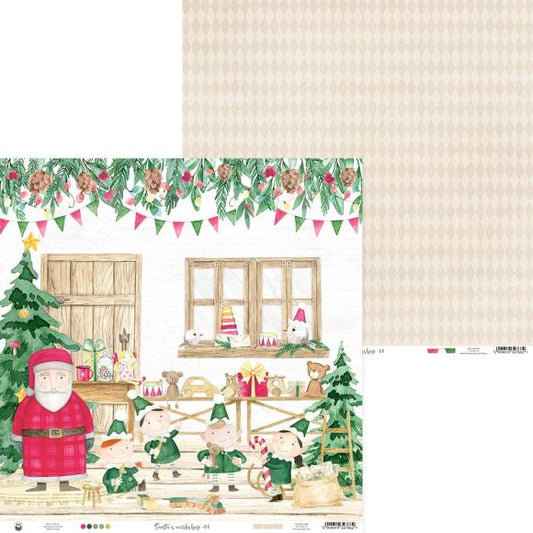 Santa's Workshop Double-Sided Cardstock 12"X12"