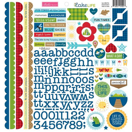 Lake Life Cardstock Stickers 12"X12"