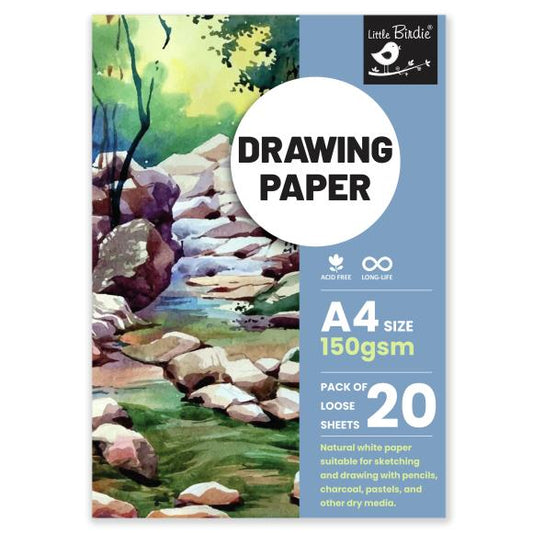 Little Birdie Drawing A4 Paper 150gsm