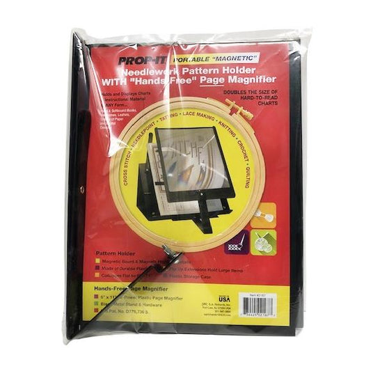 Prop-It Hands-Free Pattern Holder With Page Magnifier