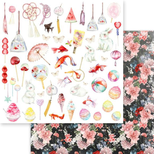 Moon Bunny Celebration Double-Sided Cardstock 12"X12"