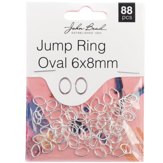 John Bead Jump Ring Oval 8x6mm 88/Pkg