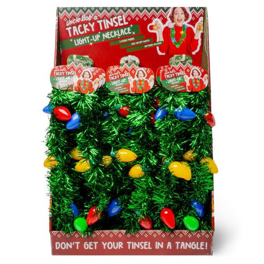 Uncle Bob's Tacky Tinsel Light-Up Necklaces