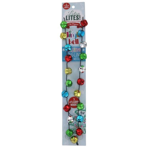 Lotsa LITES Jingle Bell Flashing Necklaces