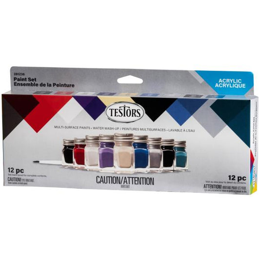 Testors Craft Acrylic Paint Set 9/Pkg