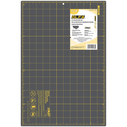 OLFA Double-Sided Self-Healing Rotary Mat 12"X18"