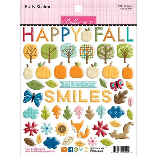 One Fall Day Puffy Stickers