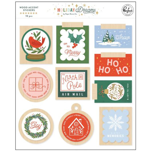 PinkFresh Wood Accent Stickers