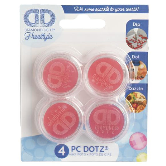Diamond Dotz Wax Pots 4/Pkg