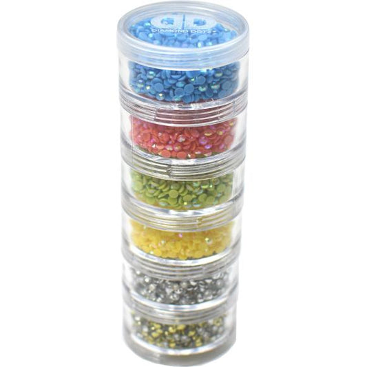 Diamond Dotz 6 Tier Twist Stackable Cylinder Storage