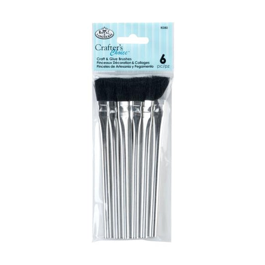 Crafter's Choice Craft & Glue Brush Set 6/Pkg