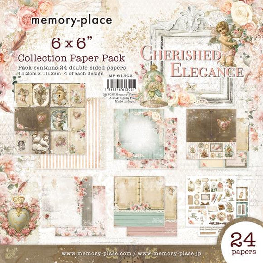 Cherished Elegance Double-Sided Paper Pack 6"X6" 24/Pkg
