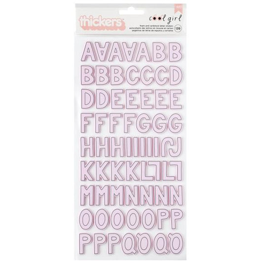 Pebbles Cool Girl Thickers Stickers 139/Pkg