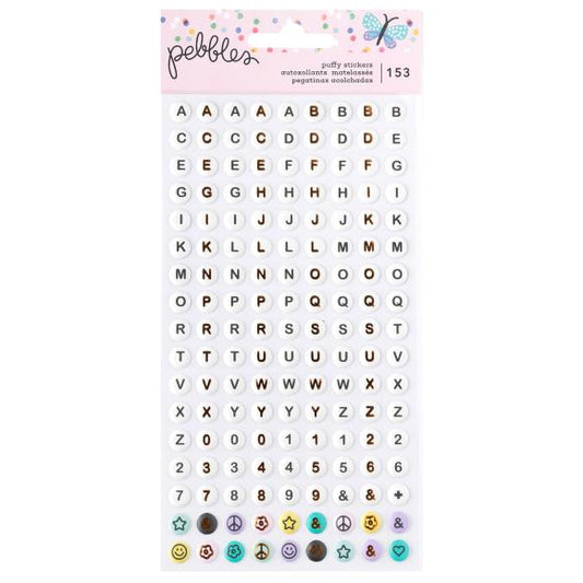 Pebbles Cool Girl Puffy Stickers 153/Pkg