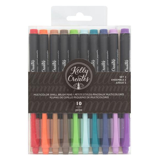 Kelly Creates Small Brush Pens 10/Pkg
