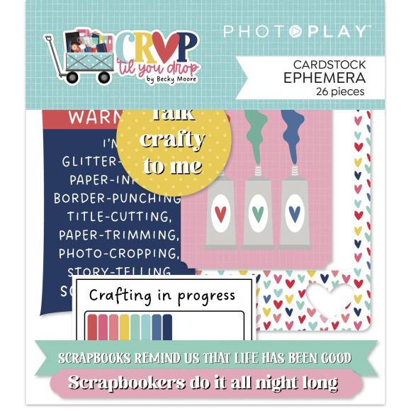 Crop 'Til You Drop Ephemera Cardstock Die-Cuts
