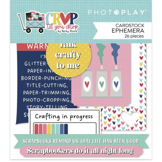 Crop 'Til You Drop Ephemera Cardstock Die-Cuts
