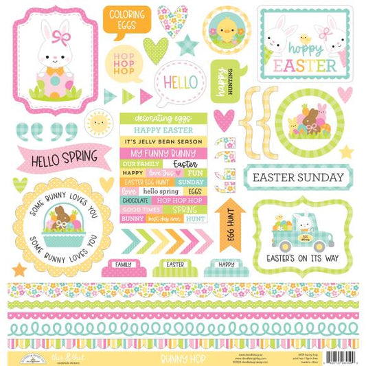 Doodlebug This & That Cardstock Stickers 12"X12"