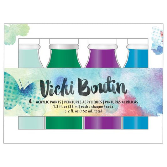 Vicki Boutin Mixed Media Acrylic Paint 1.7oz 4/Pkg