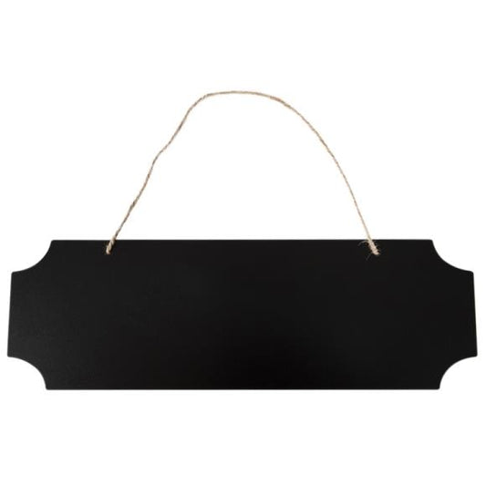 CousinDIY Notched Chalkboard Sign with Jute Hanger
