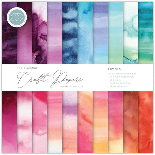 Craft Consortium Double-Sided Paper Pad 8"X8" 30/Pkg