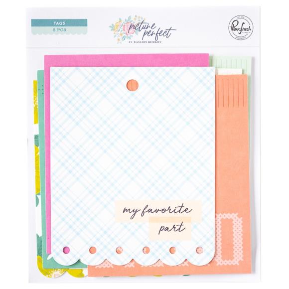 Pinkfresh Studio Cardstock Die-Cuts Ephemera Pack 8/Pkg