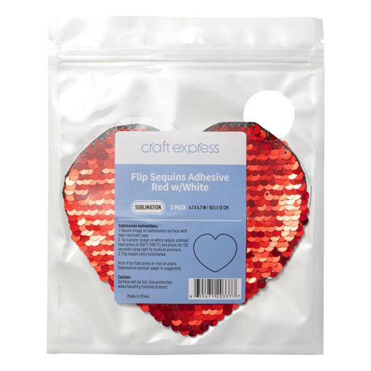 Craft Express Red Sequin Small Heart