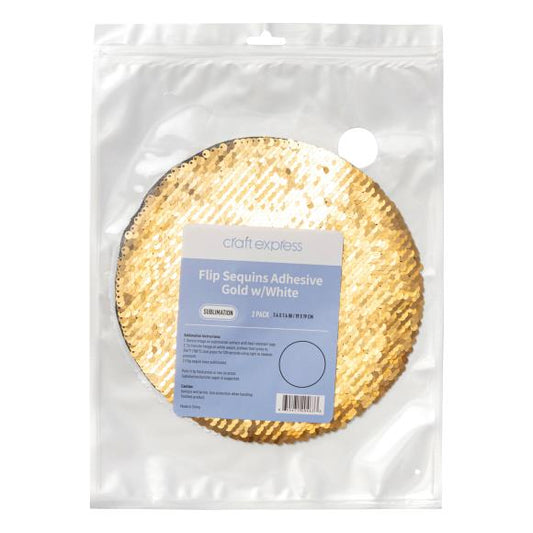 Craft Express Gold Sequin Round