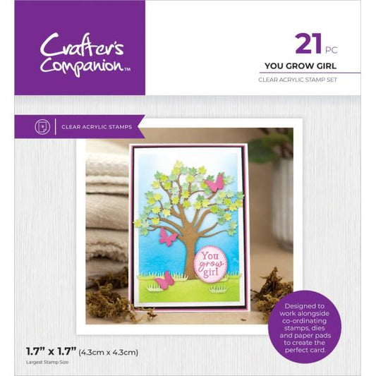 Crafter's Companion Garden Collection Clear Acrylic Stamps
