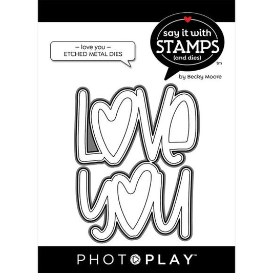 PhotoPlay Say It With Stamps Die Set