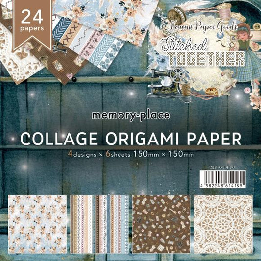 Memory Place Collage Origami Paper 6"X6" 24/Pkg