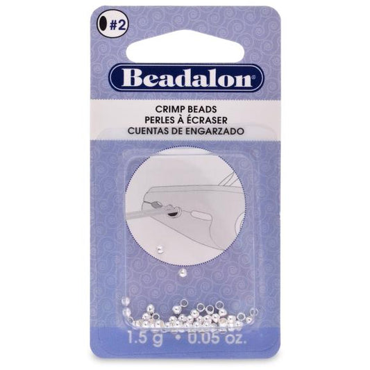 Beadalon Crimp Beads Size 2 1.5g