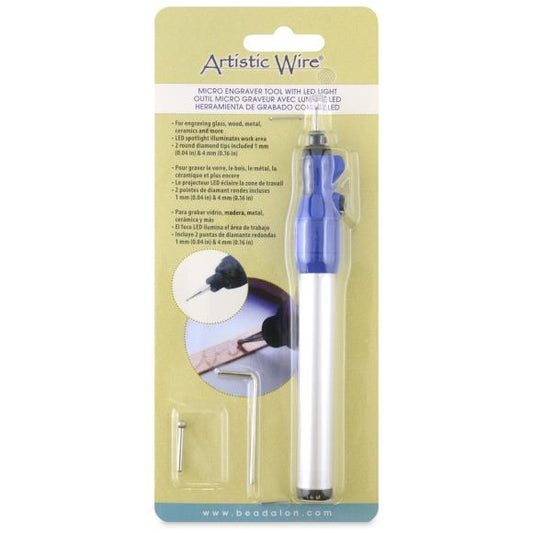 Artistic Wire Micro Engraver Tool With LED Light