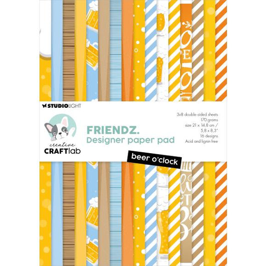 Studio Light Friendz Paper Pad 8.25"X5.83" 24/Pkg