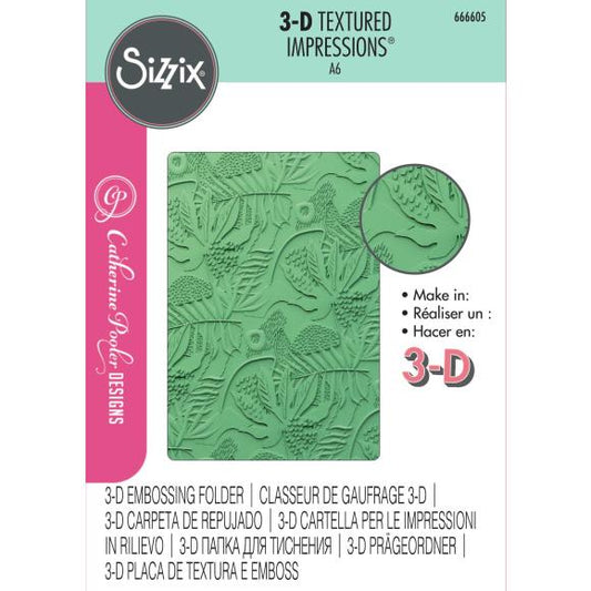 Sizzix 3D Textured Embossing Folder By Catherine Pooler