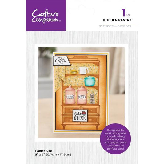 Crafter's Companion Kitchen 2D Embossing Folder 5"X7"