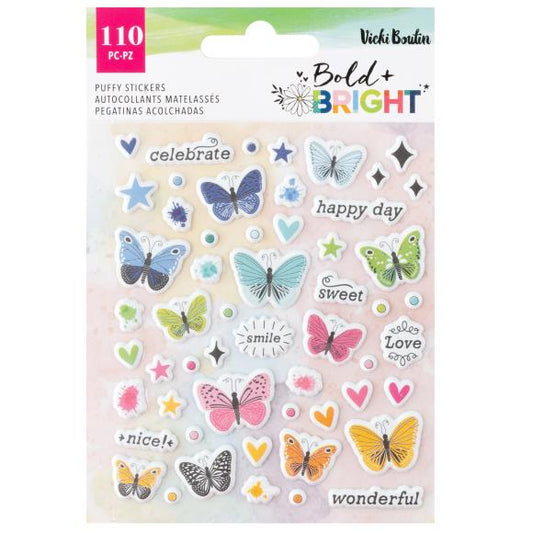 Vicki Boutin Bold And Bright Mini Puffy Stickers
