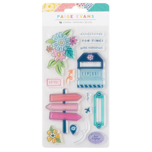 Paige Evans Adventurous Acrylic Stamp Set