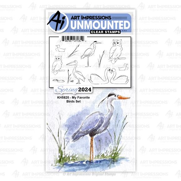 Art Impressions Watercolor Clear Stamps