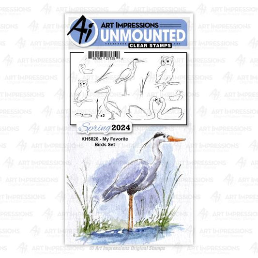 Art Impressions Watercolor Clear Stamps