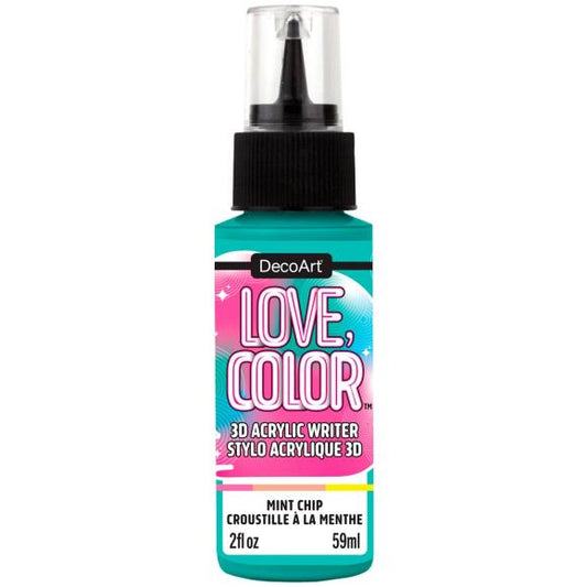 DecoArt Love Color 3D Acrylic Writers 2oz