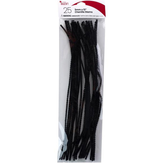 CousinDIY Chenille Stems 3mmx12" 25/Pkg
